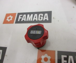 Регулятор 
Mech. Stellknopf.Typ DK01
Anzeige n. 1. Umdr. 12/5
Kommastelle 1
Zählrichtung i rechts steigend
Hohlwelle/Durchm. 14
Drehabst./Lage 270 Standard
Handradform ST Sterngriff
Handradfarbe FR feuerrot RAL 3000
Sichtfenster K Standard (Kunststoff)
Abdeckring O ohne Abdeckring Siko